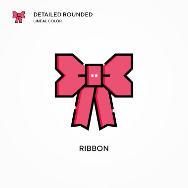 Kurdele vektör simgesi. Modern vektör illüstrasyon kavramları. Düzenlemesi ve kişiselleştirmesi kolay.