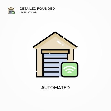 Otomatik vektör simgesi. Modern vektör illüstrasyon kavramları. Düzenlemesi ve kişiselleştirmesi kolay.