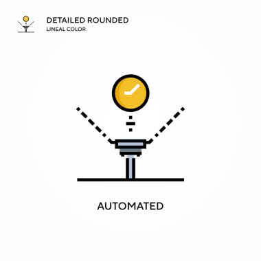Otomatik vektör simgesi. Modern vektör illüstrasyon kavramları. Düzenlemesi ve kişiselleştirmesi kolay.