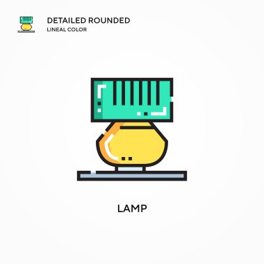 Lamba vektör simgesi. Modern vektör illüstrasyon kavramları. Düzenlemesi ve kişiselleştirmesi kolay.