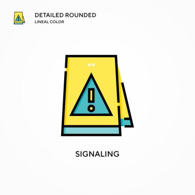 Sinyal vektör simgesi. Modern vektör illüstrasyon kavramları. Düzenlemesi ve kişiselleştirmesi kolay.