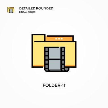 Dizin-11 vektör simgesi. Modern vektör illüstrasyon kavramları. Düzenlemesi ve kişiselleştirmesi kolay.