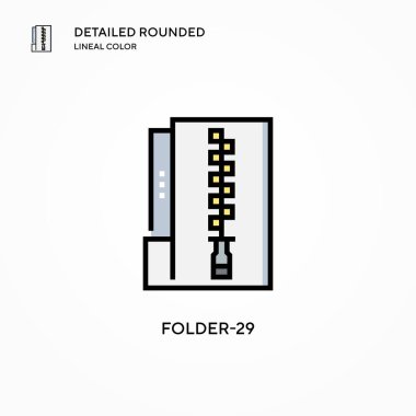 Dizin-29 vektör simgesi. Modern vektör illüstrasyon kavramları. Düzenlemesi ve kişiselleştirmesi kolay.