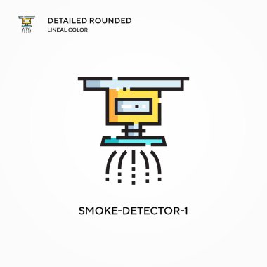 Duman dedektörü-1 vektör simgesi. Modern vektör illüstrasyon kavramları. Düzenlemesi ve kişiselleştirmesi kolay.