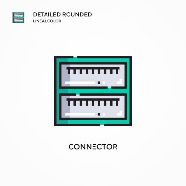 Bağlantı vektör simgesi. Modern vektör illüstrasyon kavramları. Düzenlemesi ve kişiselleştirmesi kolay.