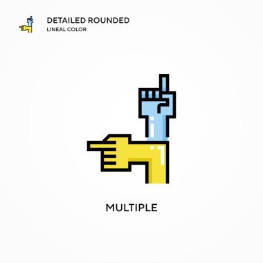 Çoklu vektör simgesi. Modern vektör illüstrasyon kavramları. Düzenlemesi ve kişiselleştirmesi kolay.