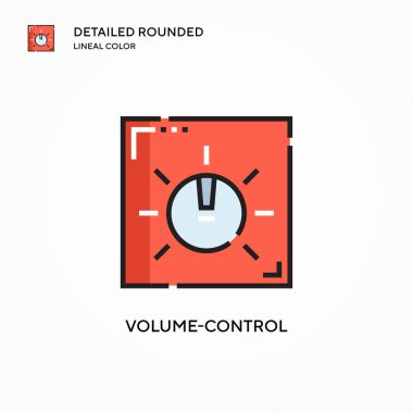 Ses kontrol vektör simgesi. Modern vektör illüstrasyon kavramları. Düzenlemesi ve kişiselleştirmesi kolay.