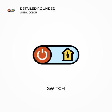 Vektör simgesini değiştir. Modern vektör illüstrasyon kavramları. Düzenlemesi ve kişiselleştirmesi kolay.