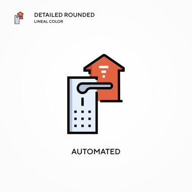 Otomatik vektör simgesi. Modern vektör illüstrasyon kavramları. Düzenlemesi ve kişiselleştirmesi kolay.