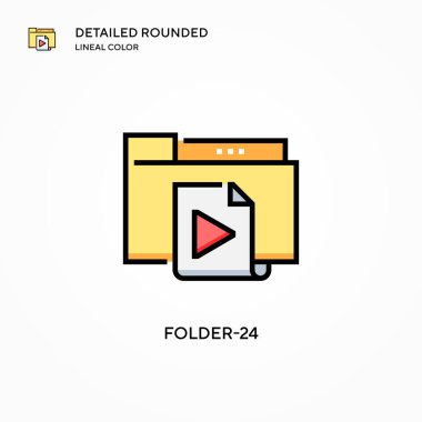 Dizin-24 vektör simgesi. Modern vektör illüstrasyon kavramları. Düzenlemesi ve kişiselleştirmesi kolay.