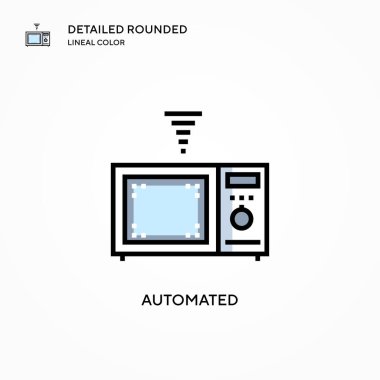 Otomatik vektör simgesi. Modern vektör illüstrasyon kavramları. Düzenlemesi ve kişiselleştirmesi kolay.
