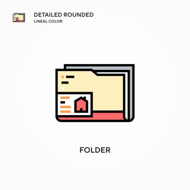Dizin vektör simgesi. Modern vektör illüstrasyon kavramları. Düzenlemesi ve kişiselleştirmesi kolay.