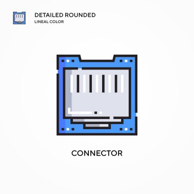 Bağlantı vektör simgesi. Modern vektör illüstrasyon kavramları. Düzenlemesi ve kişiselleştirmesi kolay.