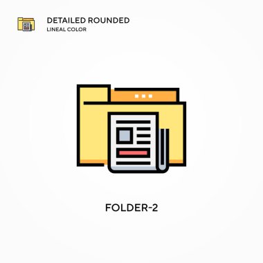 Dizin-2 vektör simgesi. Modern vektör illüstrasyon kavramları. Düzenlemesi ve kişiselleştirmesi kolay.