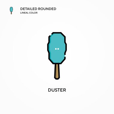 Duster vektör simgesi. Modern vektör illüstrasyon kavramları. Düzenlemesi ve kişiselleştirmesi kolay.