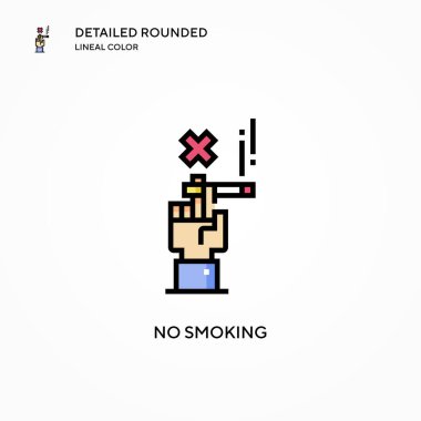 Dumanı tüten vektör simgesi yok. Modern vektör illüstrasyon kavramları. Düzenlemesi ve kişiselleştirmesi kolay.