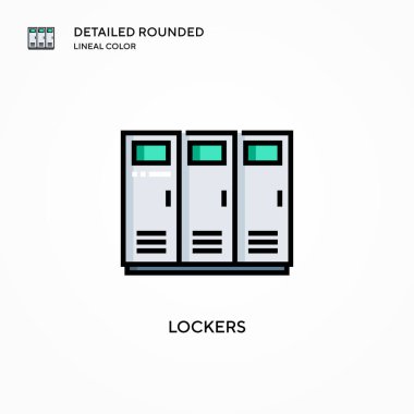Dolaplar vektör simgesi. Modern vektör illüstrasyon kavramları. Düzenlemesi ve kişiselleştirmesi kolay.