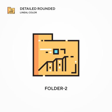 Dizin-2 vektör simgesi. Modern vektör illüstrasyon kavramları. Düzenlemesi ve kişiselleştirmesi kolay.