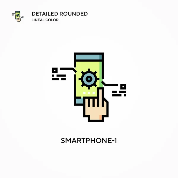 Icona Vettoriale Smartphone Concetti Moderni Illustrazione Vettoriale Facile Modificare Personalizzare — Vettoriale Stock