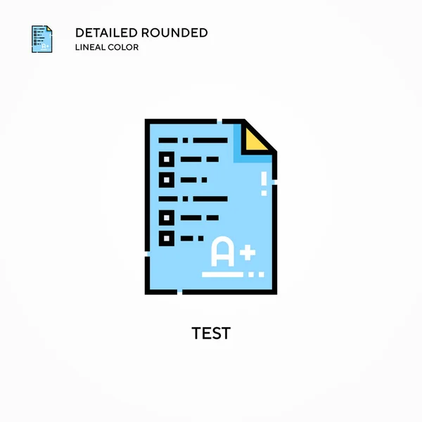 Icono Del Vector Prueba Conceptos Modernos Ilustración Vectorial Fácil Editar — Vector de stock