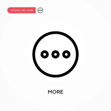 Daha basit vektör simgesi. Web sitesi veya mobil uygulama için modern, basit düz vektör çizimi