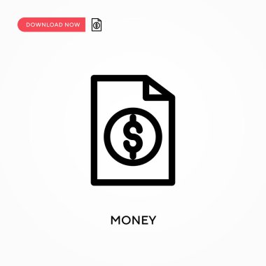 Para basit vektör simgesi. Web sitesi veya mobil uygulama için modern, basit düz vektör çizimi