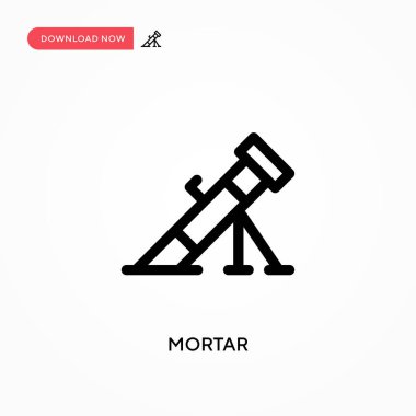 Havan topu basit vektör simgesi. Web sitesi veya mobil uygulama için modern, basit düz vektör çizimi