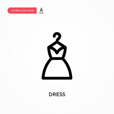 Basit vektör simgesini giyin. Web sitesi veya mobil uygulama için modern, basit düz vektör çizimi