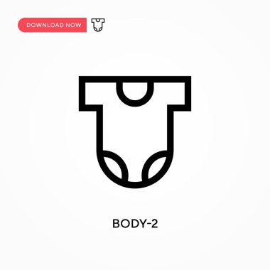 Vücut-2 basit vektör simgesi. Web sitesi veya mobil uygulama için modern, basit düz vektör çizimi