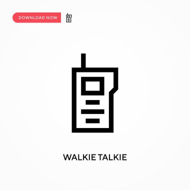 Telsiz sesli basit vektör simgesi. Web sitesi veya mobil uygulama için modern, basit düz vektör çizimi