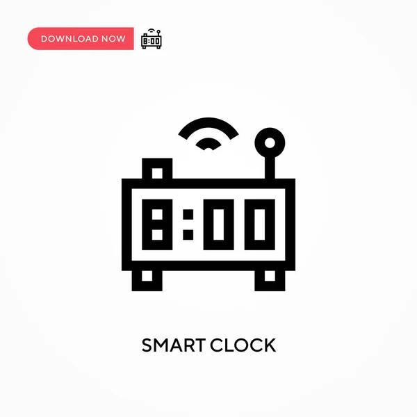 Έξυπνο Ρολόι Απλό Διανυσματικό Εικονίδιο Σύγχρονη Απλή Επίπεδη Διανυσματική Απεικόνιση — Διανυσματικό Αρχείο