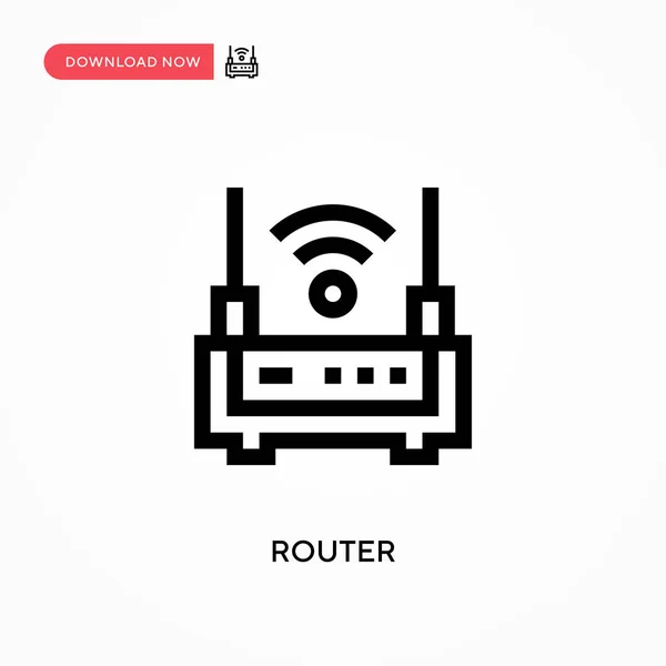 Router Simple Vector Icon Modern Simple Flat Vector Illustration Web — Stock Vector