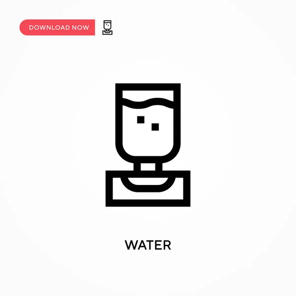 Wasser Einfaches Vektor Symbol Moderne Einfache Flache Vektordarstellung Für Website — Stockvektor