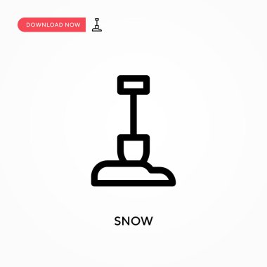 Kar Basit vektör simgesi. Web sitesi veya mobil uygulama için modern, basit düz vektör çizimi