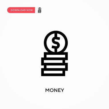 Para basit vektör simgesi. Web sitesi veya mobil uygulama için modern, basit düz vektör çizimi