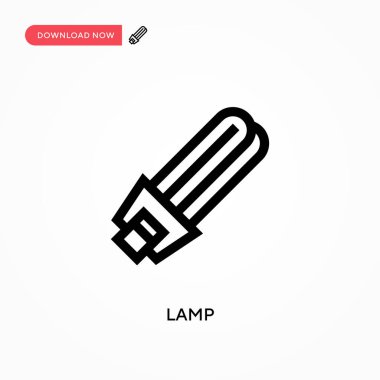 Lamba Basit vektör simgesi. Web sitesi veya mobil uygulama için modern, basit düz vektör çizimi