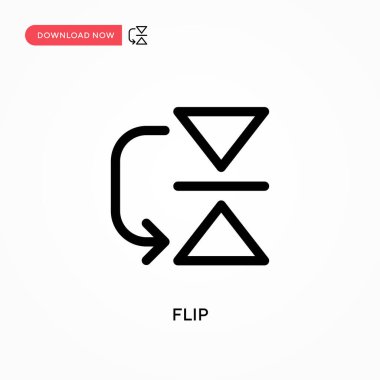 Basit vektör simgesini çevir. Web sitesi veya mobil uygulama için modern, basit düz vektör çizimi