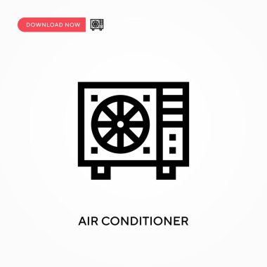 Klima basit vektör simgesi. Web sitesi veya mobil uygulama için modern, basit düz vektör çizimi