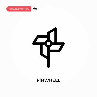 Fırıldak Basit vektör simgesi. Web sitesi veya mobil uygulama için modern, basit düz vektör çizimi