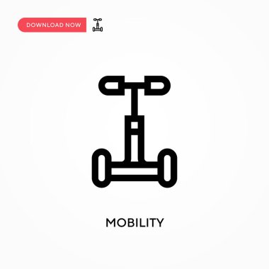 Taşınabilirlik Basit vektör simgesi. Web sitesi veya mobil uygulama için modern, basit düz vektör çizimi