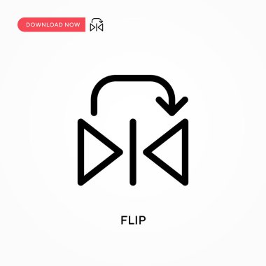Basit vektör simgesini çevir. Web sitesi veya mobil uygulama için modern, basit düz vektör çizimi