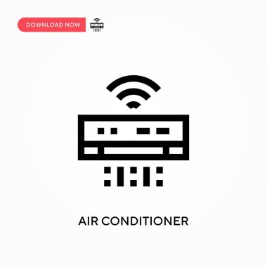 Klima basit vektör simgesi. Web sitesi veya mobil uygulama için modern, basit düz vektör çizimi