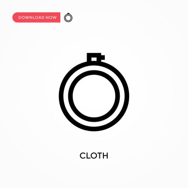 Kumaş Basit vektör simgesi. Web sitesi veya mobil uygulama için modern, basit düz vektör çizimi