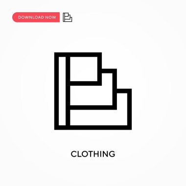 Basit giysi vektör simgesi. Web sitesi veya mobil uygulama için modern, basit düz vektör çizimi
