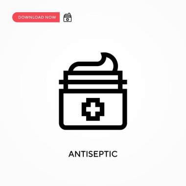 Antiseptik basit vektör simgesi. Web sitesi veya mobil uygulama için modern, basit düz vektör çizimi
