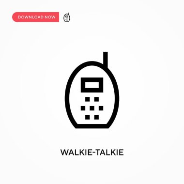 Telsiz basit vektör simgesi. Web sitesi veya mobil uygulama için modern, basit düz vektör çizimi