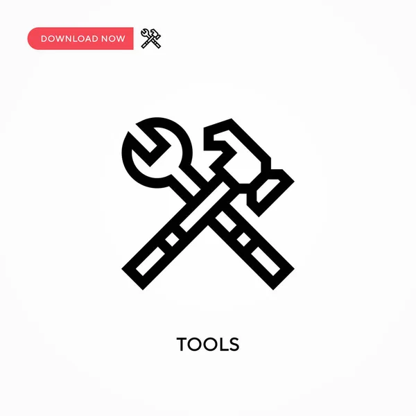 Werkzeuge Einfaches Vektor Symbol Moderne Einfache Flache Vektordarstellung Für Website — Stockvektor