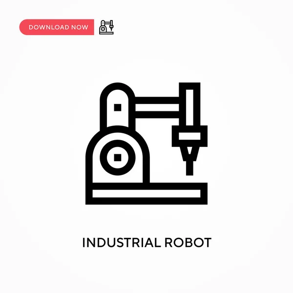 Robot Industrial Icono Vector Simple Moderno Simple Ilustración Vector Plano — Archivo Imágenes Vectoriales