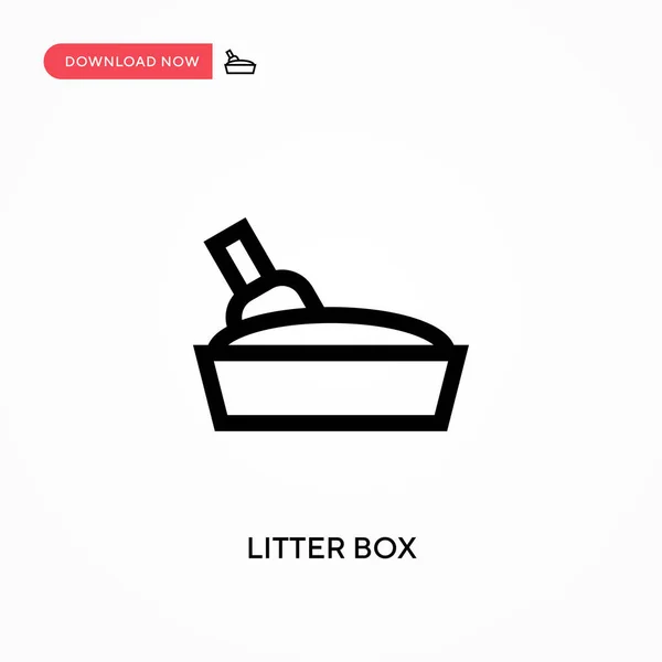 Litter box Simple vector icon. Modern, simple flat vector illustration for web site or mobile app — Stock Illustration Litter Box Simple Vector Icon Modern Simple Flat Vector Illustration Royalty Free Stock Vectors