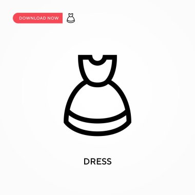 Basit vektör simgesini giyin. Web sitesi veya mobil uygulama için modern, basit düz vektör çizimi